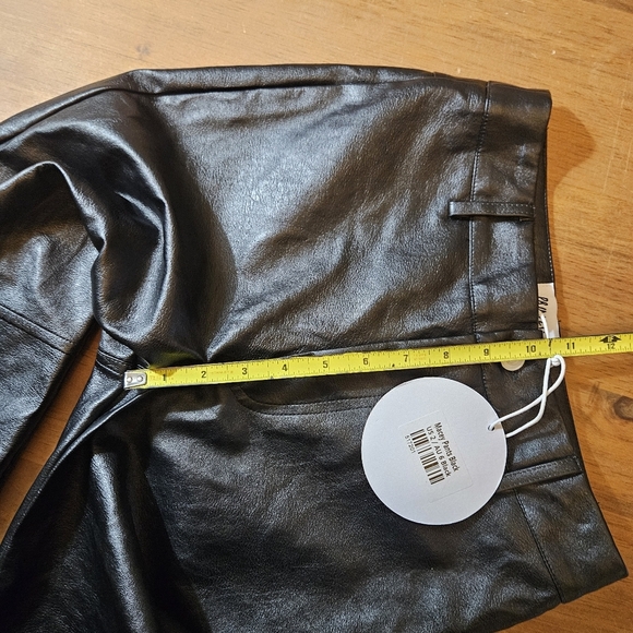 NWT Princess Polly Macey Faux Leather Pants Black Size 2 - Picture 7 of 13